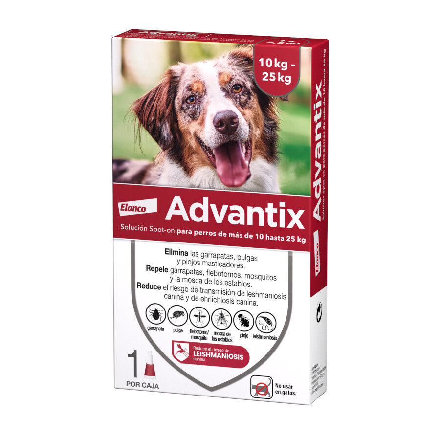 10-25 kg (1 ud.) Advantix Pipetas Antiparasit&aacute;rias para c&atilde;es, , large Imagem n&uacute;mero 1