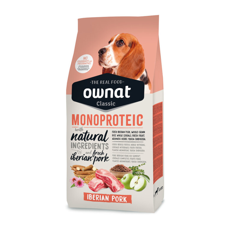 Ownat Classic Monoproteico Ração de porco ibérico para cães,  Imagem número 1 Ownat Classic Monoproteico Ração de porco ibérico para cães, , large Imagem número 1