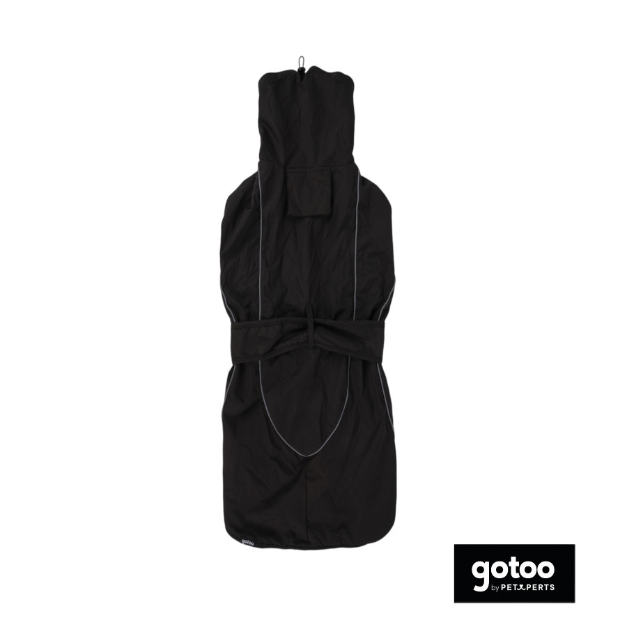 Gotoo Casaco Imperme&aacute;vel Preto para galgos, , large Imagem n&uacute;mero 2