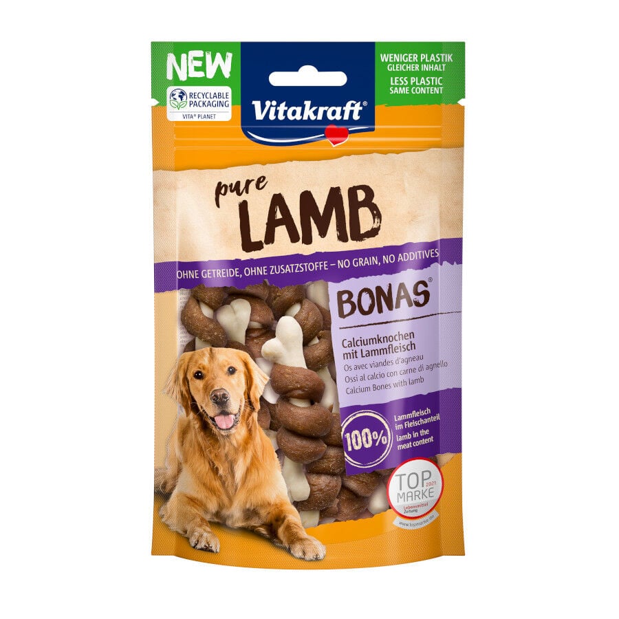 80 g Vitakraft Ossos Pure Bonas de Cordeiro para c&atilde;es, , large Imagem n&uacute;mero 1