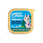 Edgard & Cooper Adult Salmão e Frango Orgânico em Patê terrina para gatos, , large image number null