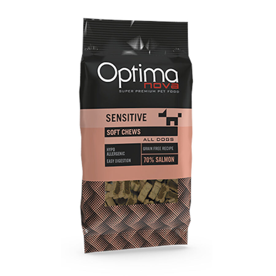 150 g Optima Nova Biscoitos Sensitive de salm&atilde;o para c&atilde;es, , large Imagem n&uacute;mero 1