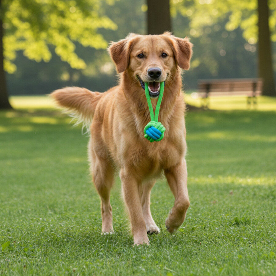 Tootoy! Pull Bola de corda com pega para c&atilde;es, , large Imagem n&uacute;mero 1
