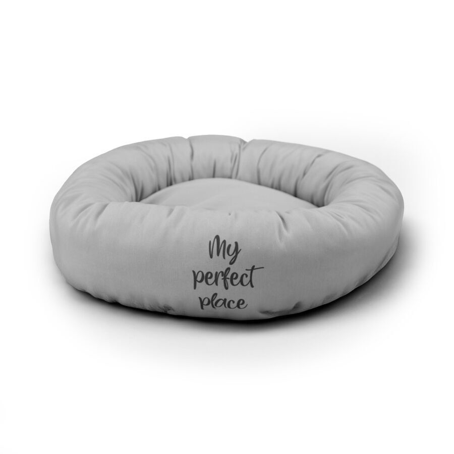 Leeby Cama Donut Antiderrapante Cinzenta para gatos, , large Imagem n&uacute;mero 1