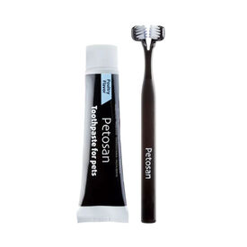 Petosan Kit de limpeza dent&aacute;ria para c&atilde;es m&eacute;dios