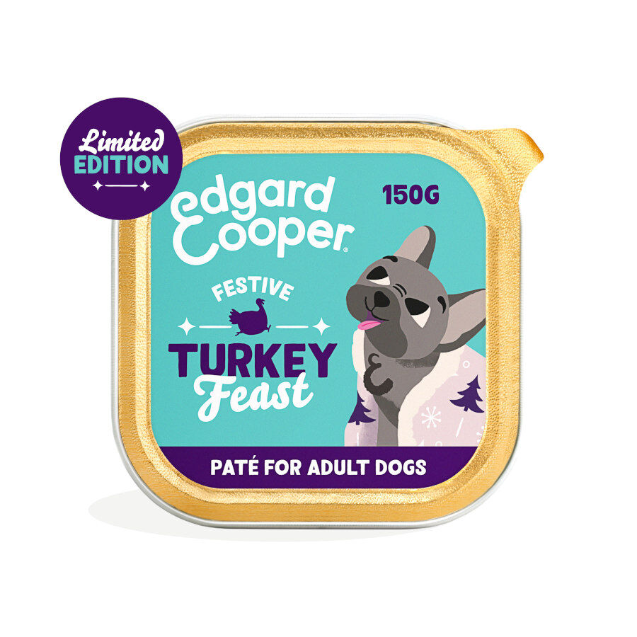 150 g Edgard & Cooper Festive Alimento h&uacute;mido de peru em terrina para c&atilde;es   , , large Imagem n&uacute;mero 3
