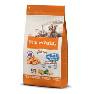 Nature's Variety Adult Selected Salmão Noruega ração para gatos
