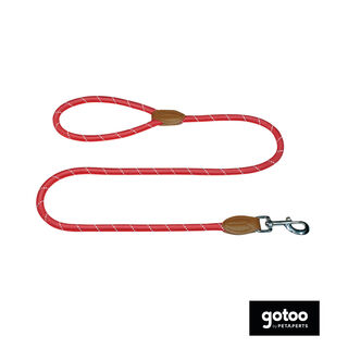 Gotoo trela de corda refletora vermelha para cães