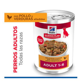 Hill's Science Plan Adult Comida h&uacute;mida de Frango e Legumes para c&atilde;es
