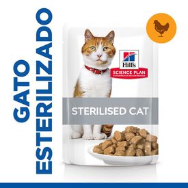 Hill's Young Adult Science Plan Sterilized Frango saqueta para gatos