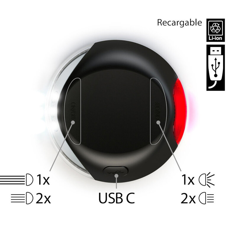 Flexi Lanterna de Luz Led Preta para trelas de cães,  Imagem número 2 Flexi Lanterna de Luz Led Preta para trelas de cães, , large Imagem número 2