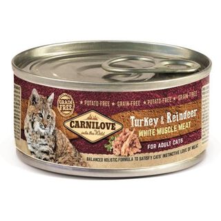 Carnilove Adulto Peru e Veado lata para gatos