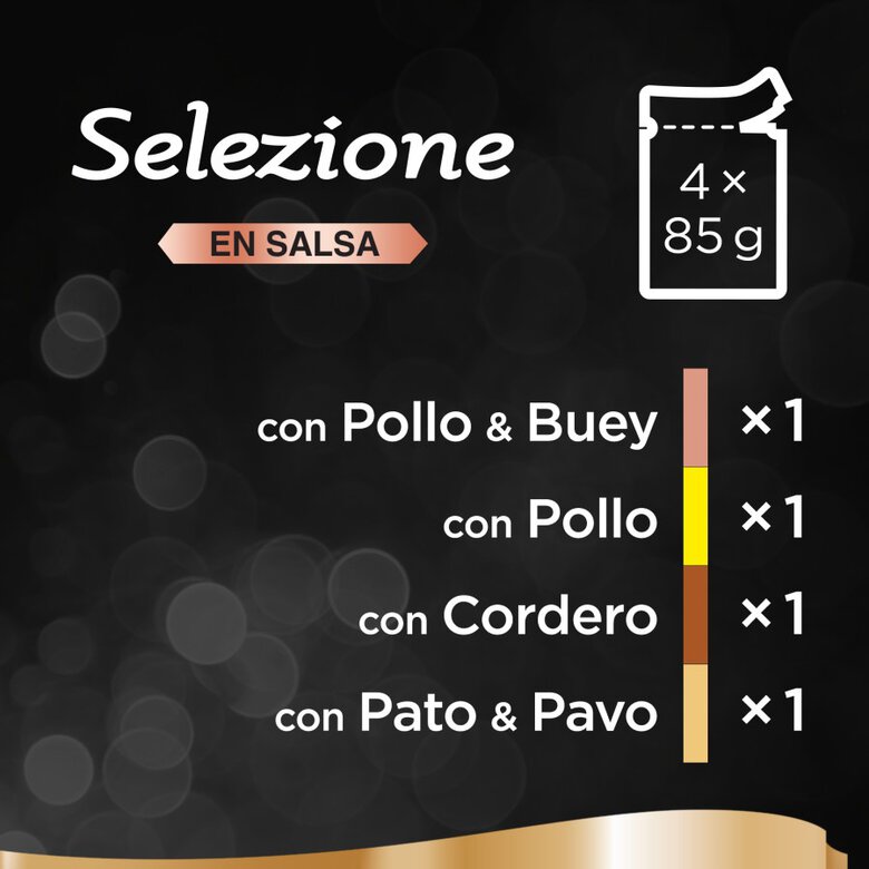 4 saquetas x 85 g Sheba Selezione Carnes em Molho Saquetas para gatos - Multipack,  Imagem número 2 4 saquetas x 85 g Sheba Selezione Carnes em Molho Saquetas para gatos - Multipack, , large Imagem número 2