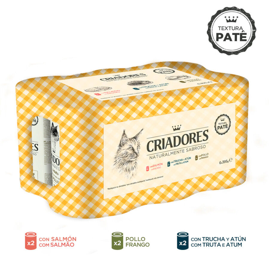 6 latas x 400 g Criadores Multipack de Frango e Peixe em lata para gatos, , large Imagem n&uacute;mero 2