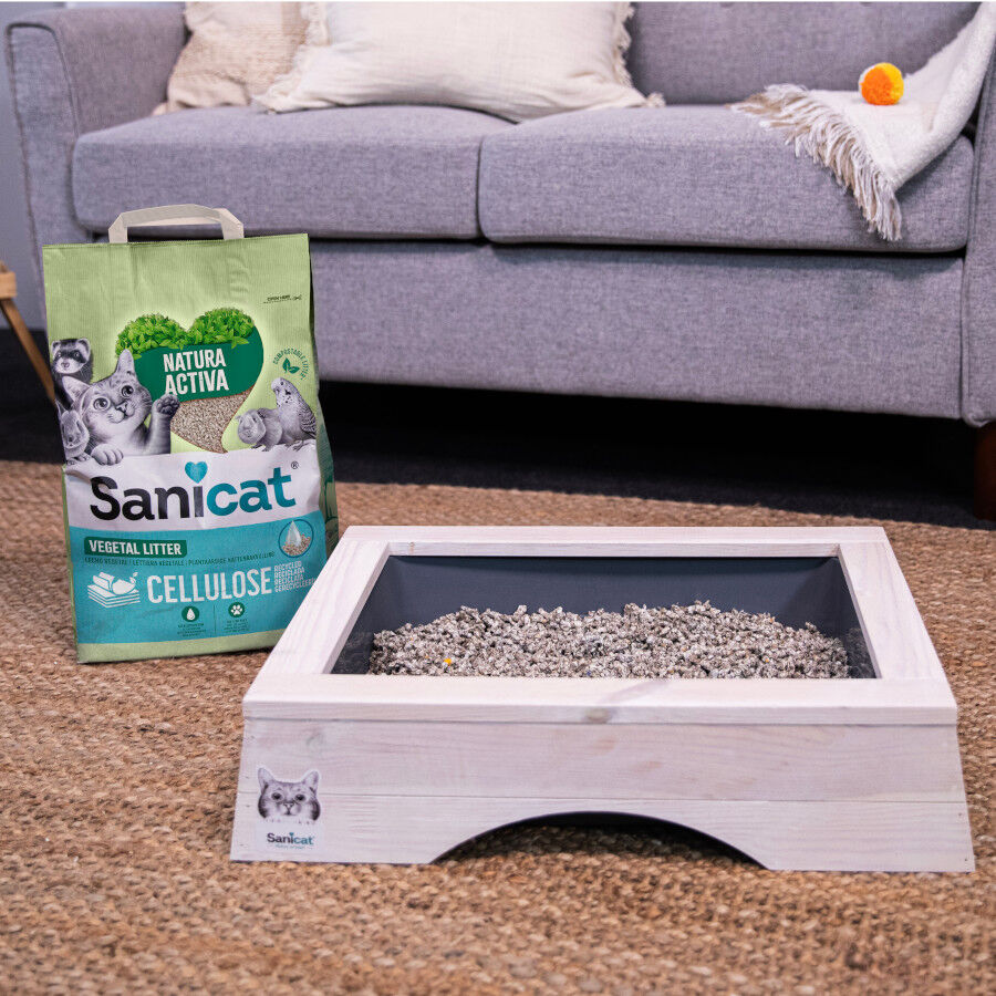 10 L Sanicat Recycled Cellulose Substrato Natural para gatos, , large Imagem n&uacute;mero 4