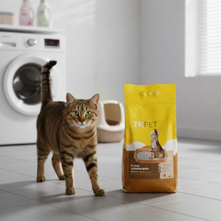 10 L TK-Pet Areia Aglomerante de Bentonita com aroma a baunilha para gatos, , large Imagem n&uacute;mero 2