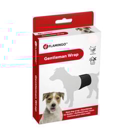 Flamingo fralda lavável para cães machos