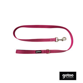 Gotoo Trela de nylon refletiva rosa para cães