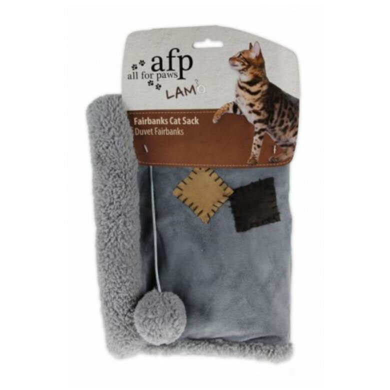All For Paws Lamb Saco Cama Cinza e Bege para gatos,  Imagem número 2 All For Paws Lamb Saco Cama Cinza e Bege para gatos, , large Imagem número 2