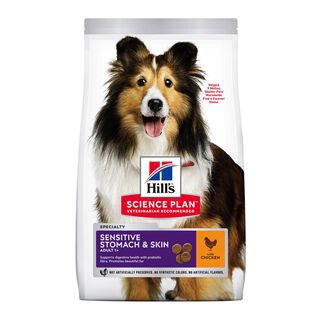 Hill's Science Plan Sensitive Stomach & Skin Adult Frango ração para cães