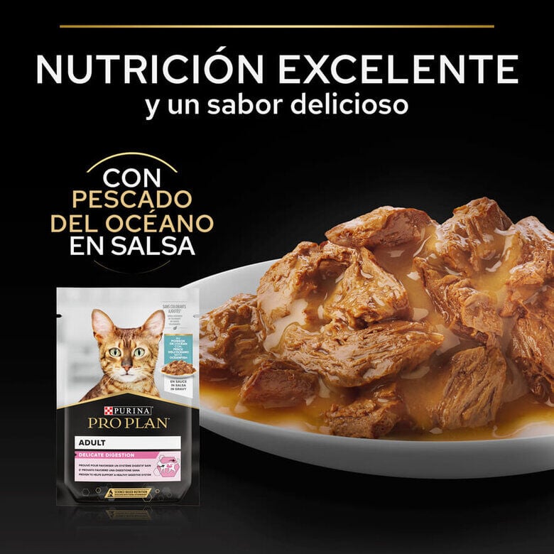 comida humeda gato pro plan delicate nutrisavour pescado Imagem n&uacute;mero 3