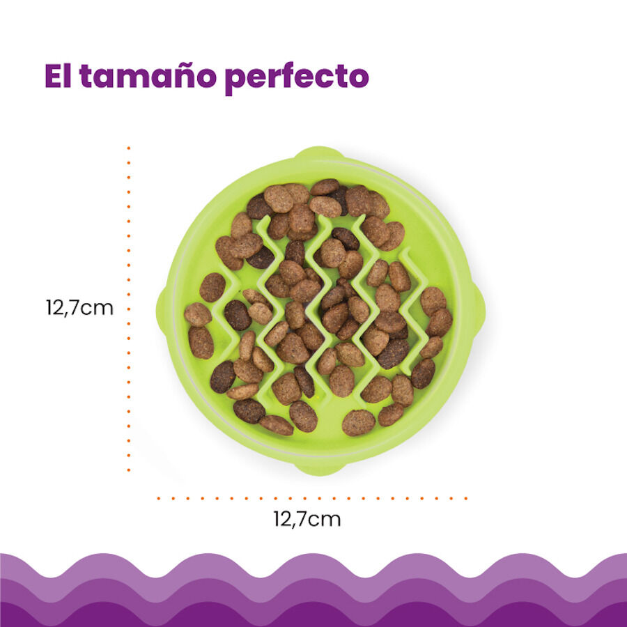 Catstages Cat Fun Comedouro Anti-Voracidade Verde para gatos, , large Imagem n&uacute;mero 2