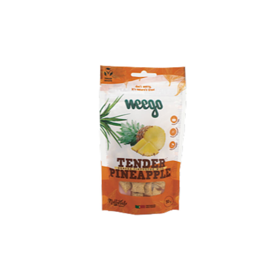 12 pacotes x 50 g Weego Bocaditos Tender Anan&aacute;s para c&atilde;es, , large Imagem n&uacute;mero 1