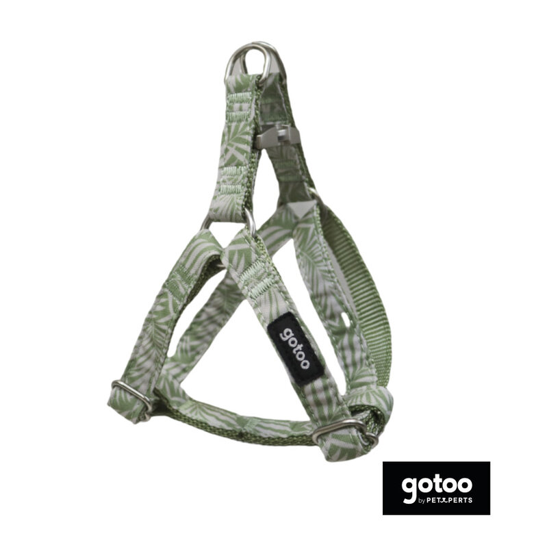 Gotoo Peitoral estampado folhas para cães,  Imagem número 2 Gotoo Peitoral estampado folhas para cães, , large Imagem número 2