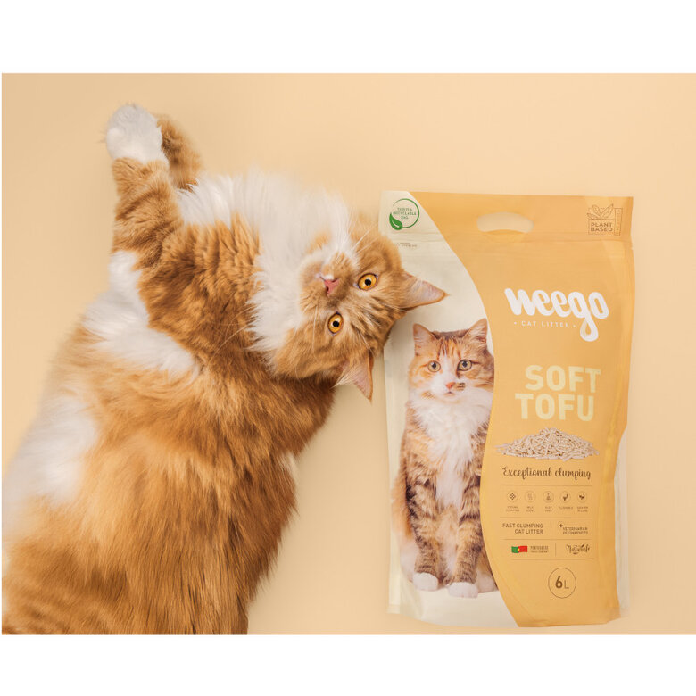 Weego Soft Tofu  Areia aglomerante para gatos,  Imagem número 3 Weego Soft Tofu  Areia aglomerante para gatos, , large Imagem número 3