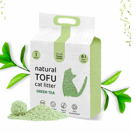 Happy Meow Natural Tofu Aglomerante Chá Verde para gatos
