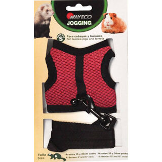 Nayeco Jogging Peitoral vermelho para furões e cobaias