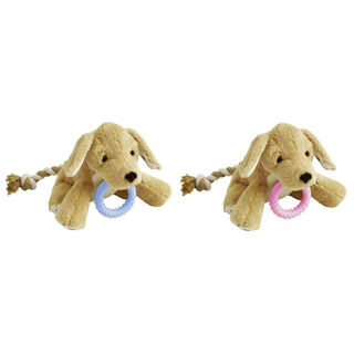 Flamingo Basti Cão de Peluche com Corda para cachorros