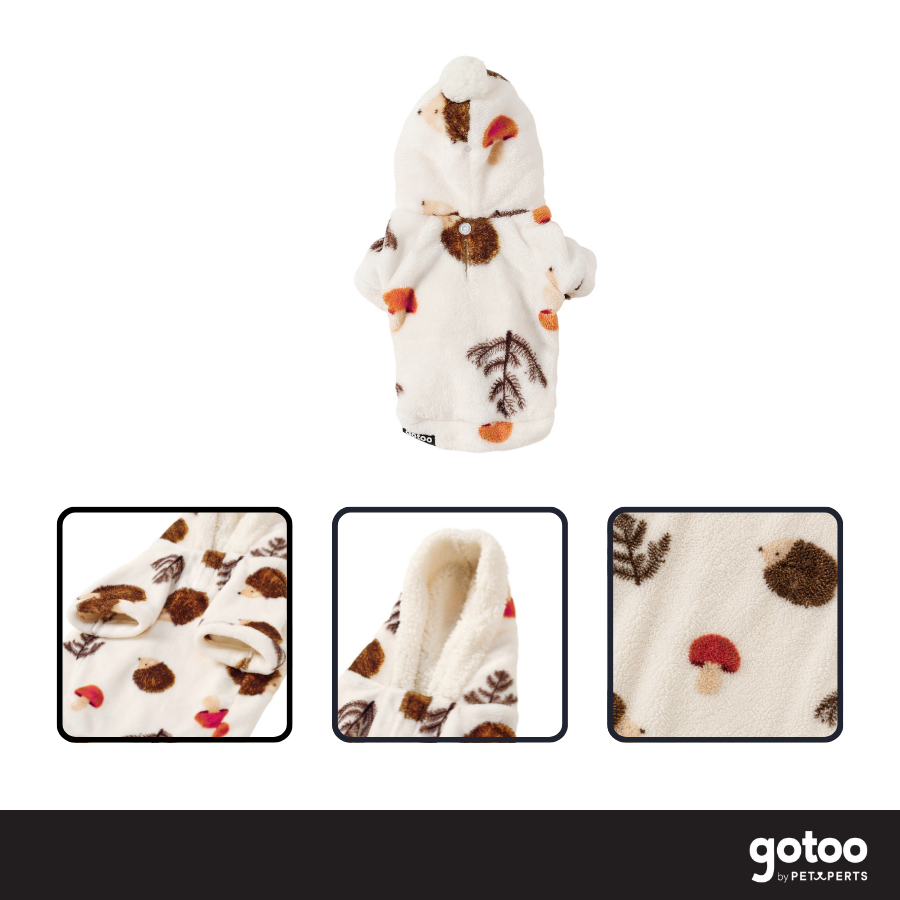 Gotoo Camisola Polar com Padr&atilde;o de Ouri&ccedil;os para c&atilde;es, , large Imagem n&uacute;mero 3