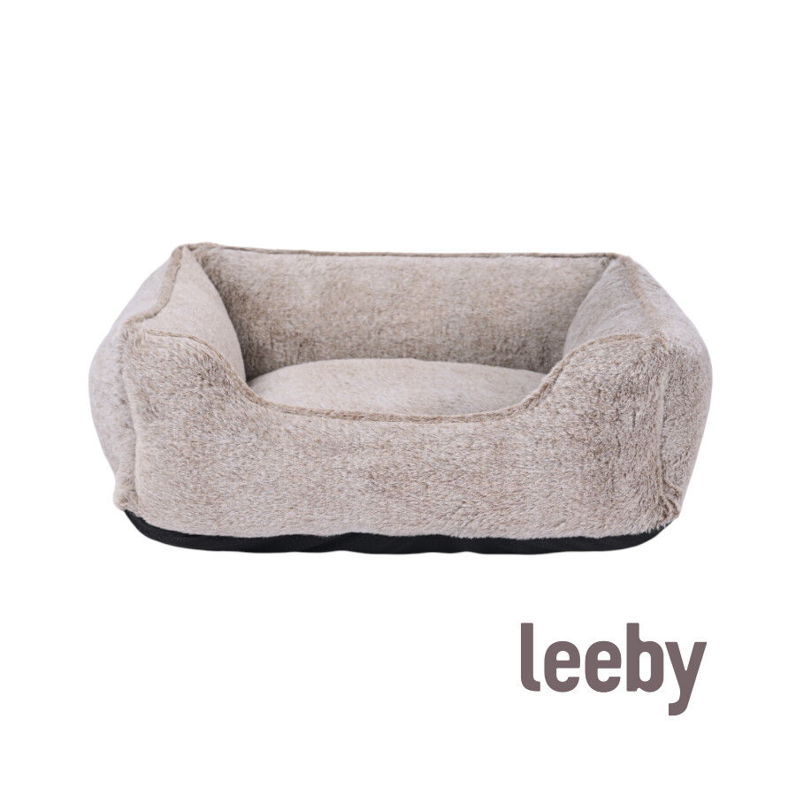Leeby Cama antistress cinza para c&atilde;es, , large Imagem n&uacute;mero 2
