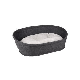 Flamingo Xepp Oval Cinzenta Escura cama alcofa para cães