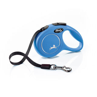 Flexi New Classic Trela Extensível de Fita Azul para Cães