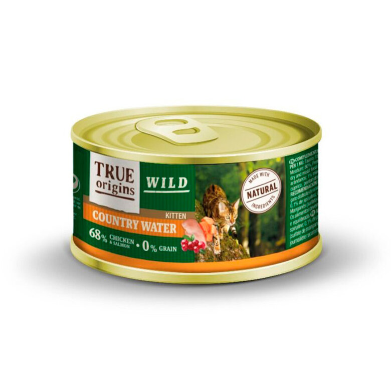 True Origins Kitten Wild Country Water Frango e Salmão, , large image number null