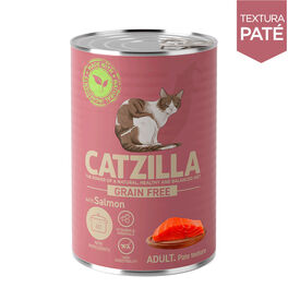 Catzilla Adult Grain Free Salmão Patê lata para gatos