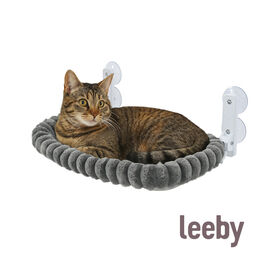 Leeby Rede de Janela Cinzento para gatos
