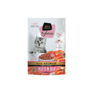 Era Sybarite Comida húmida de Salmão com Cenoura e Alecrim para gatos pequenos