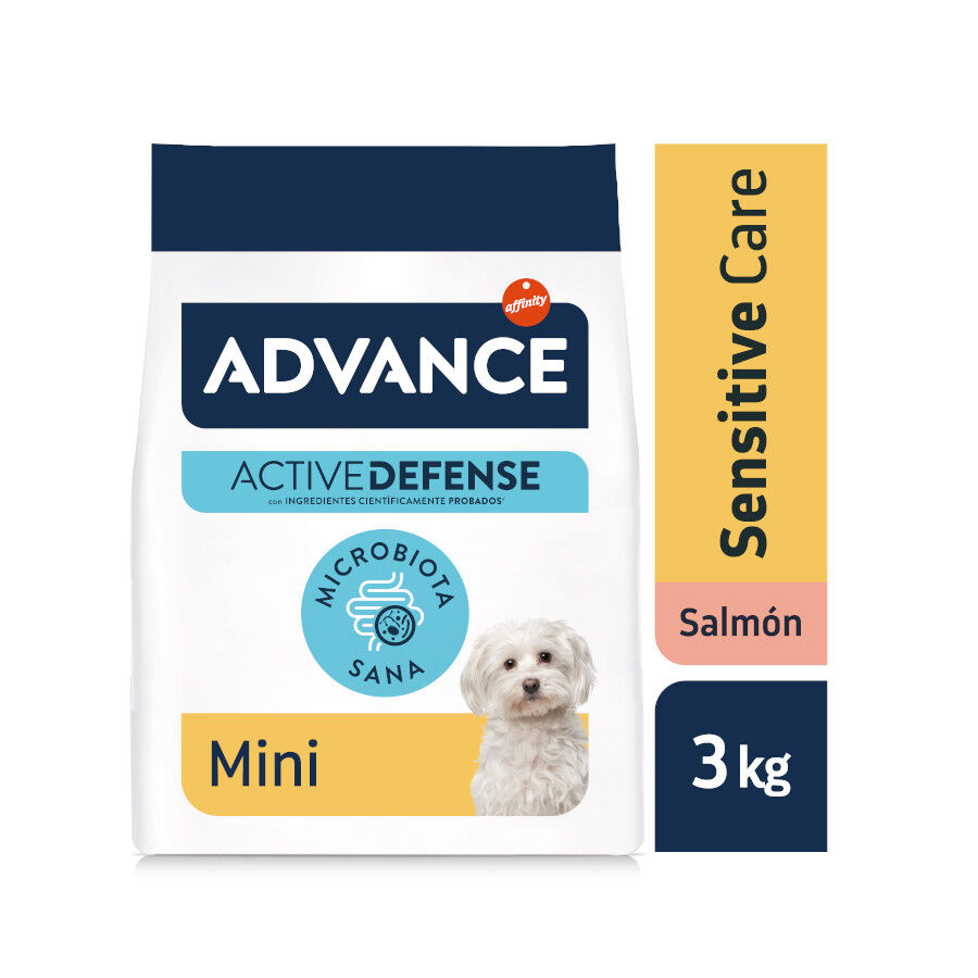 Advance Active Defense Mini Sensitive Salm&atilde;o e Arroz ra&ccedil;&atilde;o para c&atilde;es, , large Imagem n&uacute;mero 2