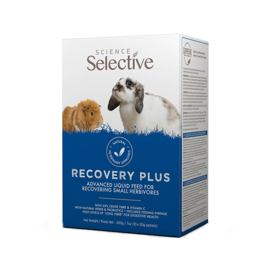 200 g Supreme Petfoods Selective Science Recovery Plus alimento liquido nutricional para pequenos herb&iacute;voros, , large Imagem n&uacute;mero 1