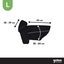 Gotoo Casaco Imperme&aacute;vel Refletor Preto para c&atilde;es, , large Indicador imagem n&uacute;mero 4