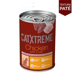 Catxtreme frango com fígado em paté de lata para gatos