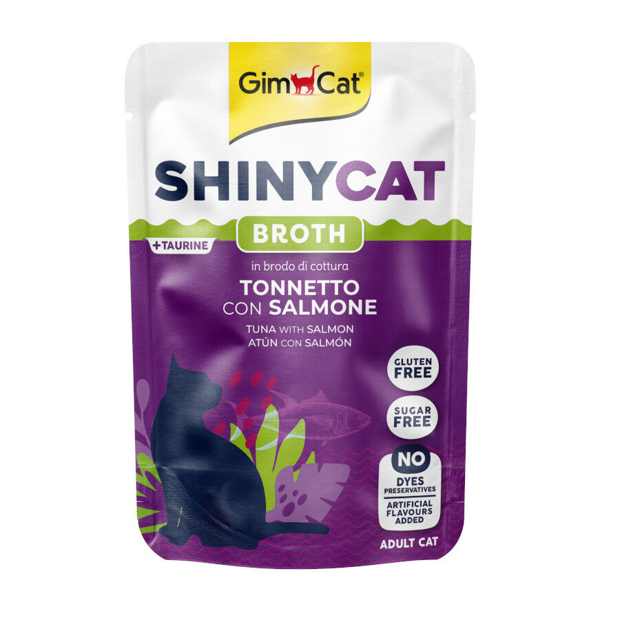 70 g Gimcat Super Food Shiny Cat Duo Frango y Ma&ccedil;&atilde; lata para gatos, , large Imagem n&uacute;mero 1
