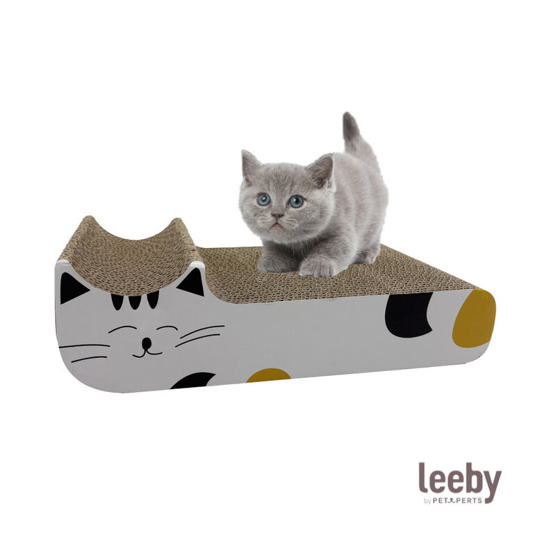 Leeby Kira arranhador de cartão branco para gatos,  Imagem número 2 Leeby Kira arranhador de cartão branco para gatos, , large Imagem número 2