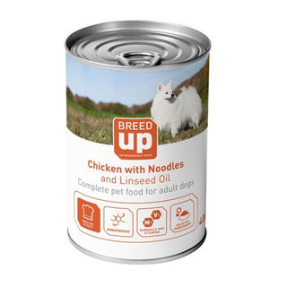 Breed Up Adult Frango con Massa Longa lata para cães