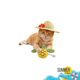 Summer Vibes Cat Turtle Peluche para gatos