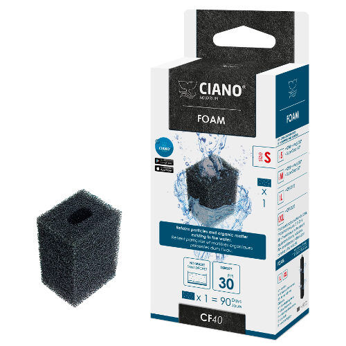 Ciano Foam S CF40 cartucho filtro para acuario Imagem n&uacute;mero 1