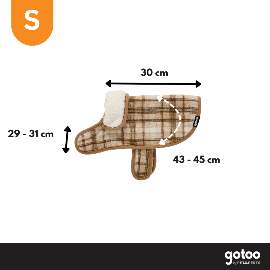 Gotoo Casaco com Padr&atilde;o Tartan aos Quadrados para c&atilde;es, , large Imagem n&uacute;mero 4